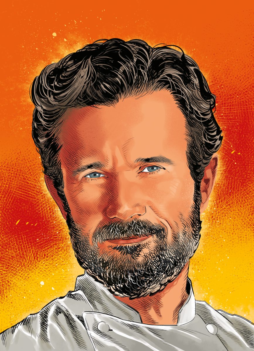 Ritratto dello chef Carlo Cracco