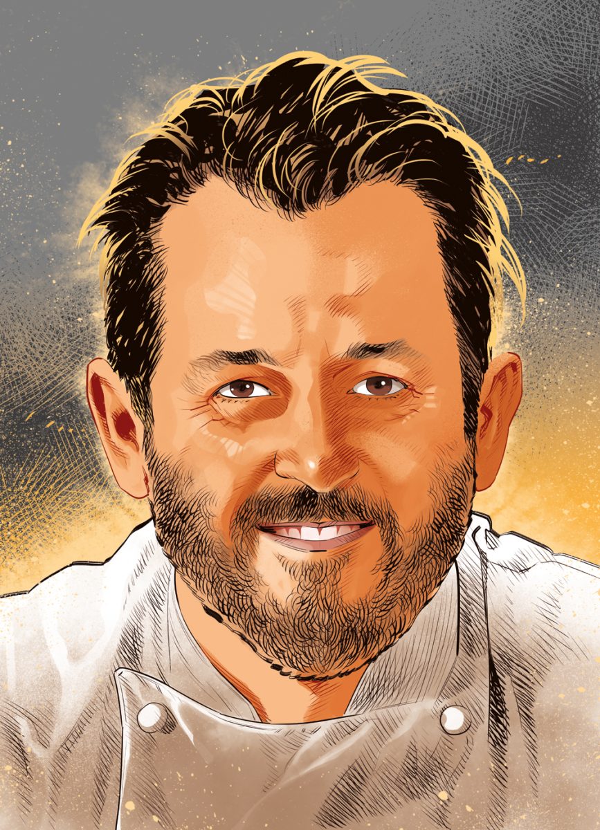 Ritratto dello chef Cristiano Tomei
