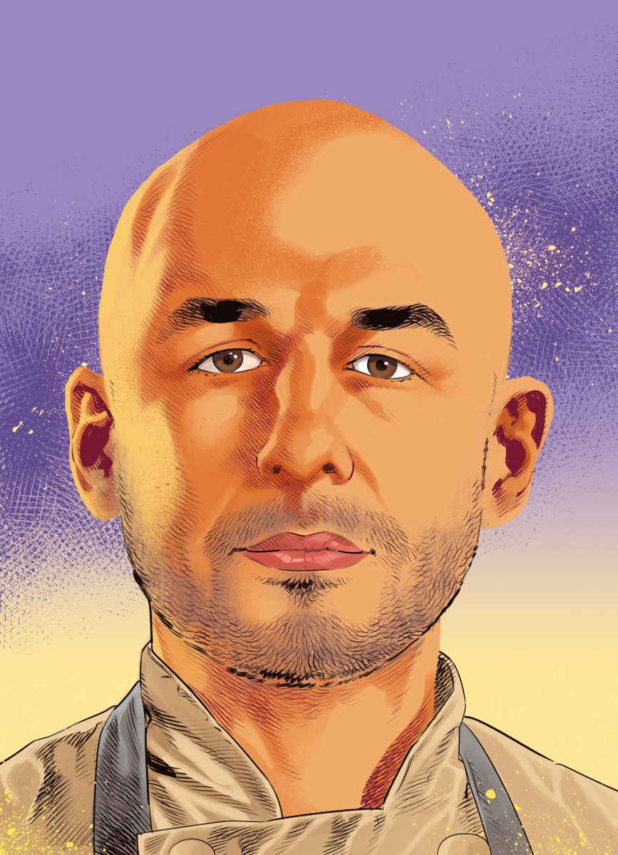 Ritratto dello chef Daniel Hadida