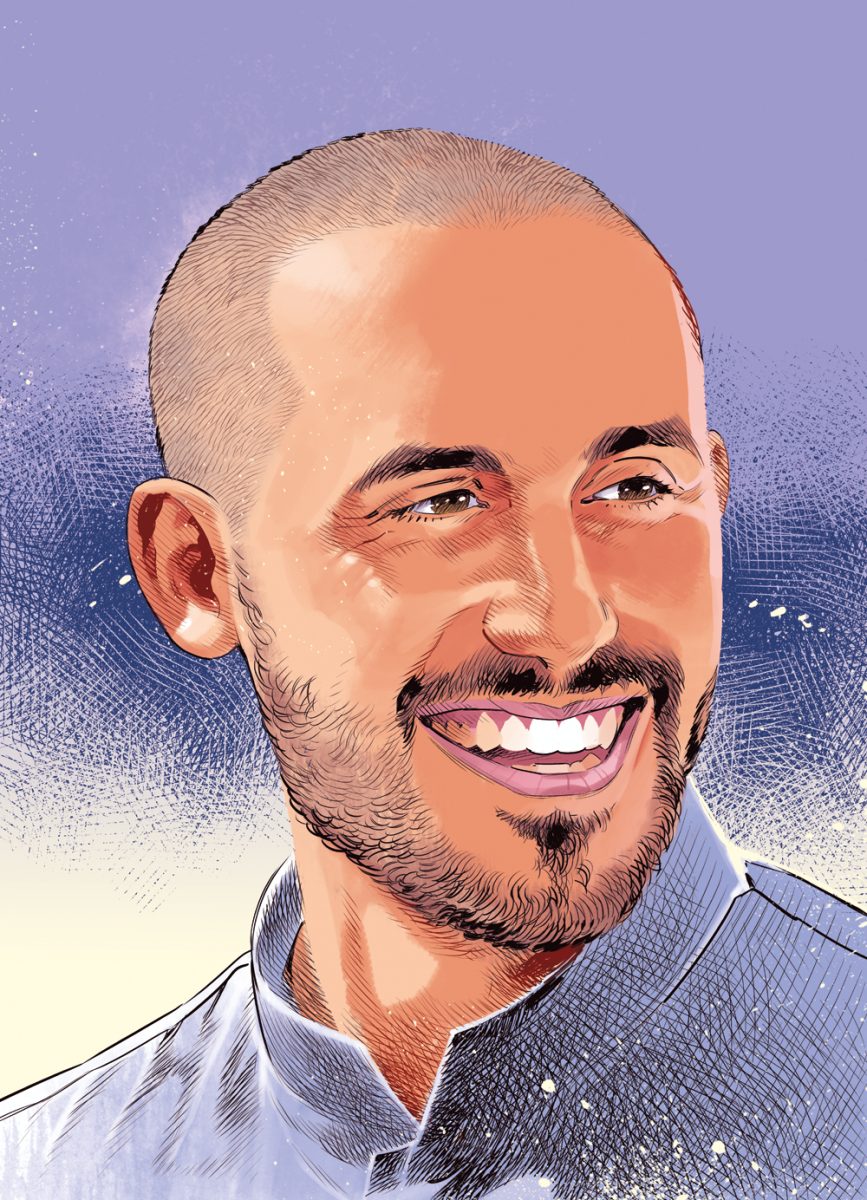 Ritratto dello chef Davide Guidara