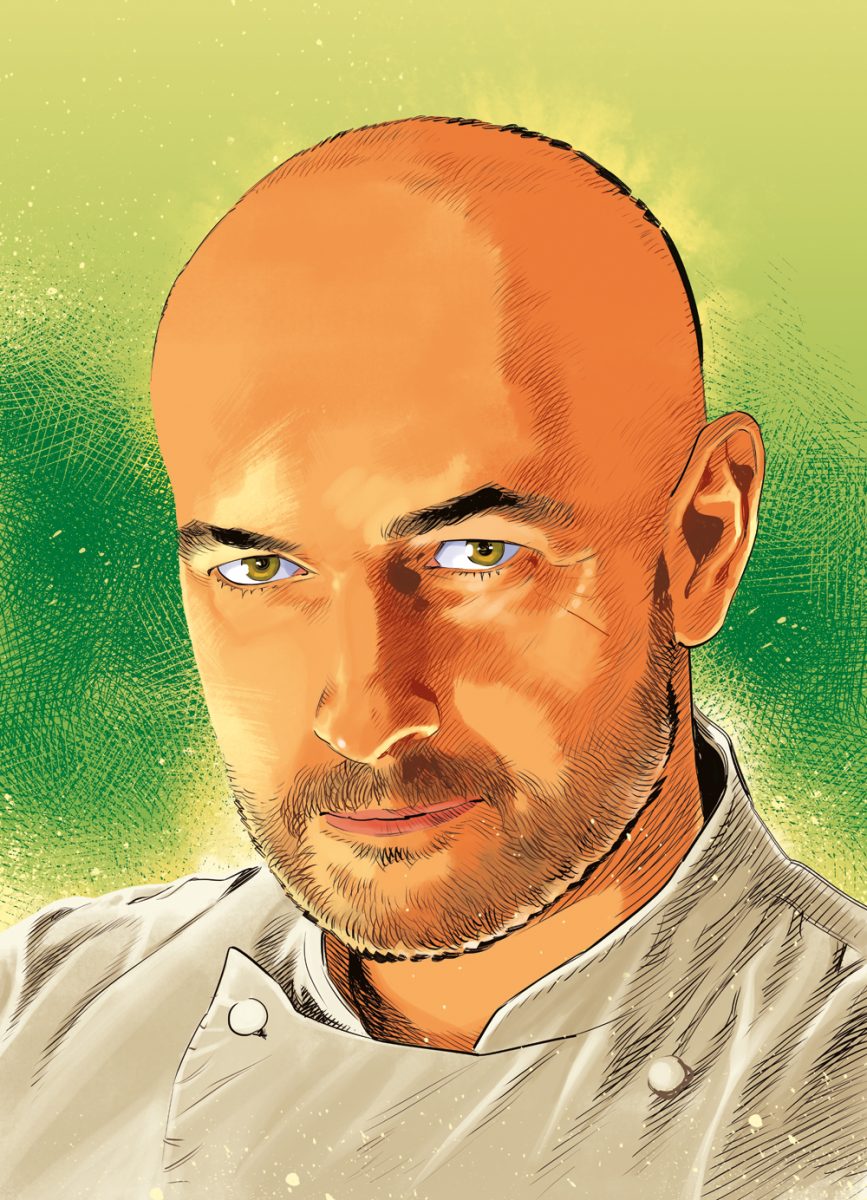 Ritratto dello chef Federico Zanasi