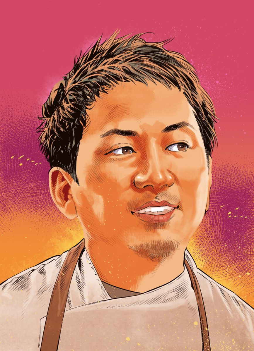 Ritratto dello chef Masahiro "Masa"  Homma