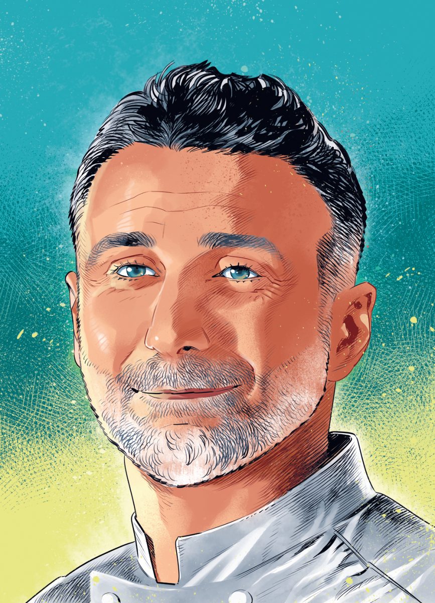 Ritratto dello chef Paolo Lavezzini